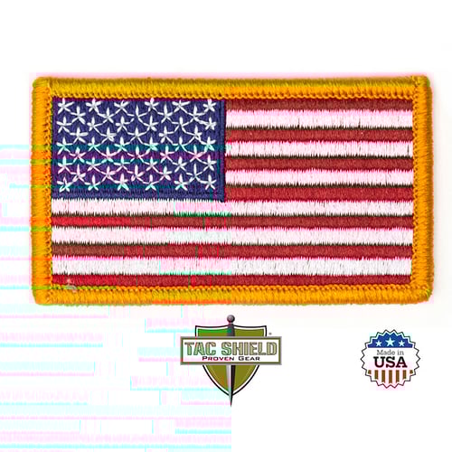 American Flag Patch Red White Blue 3 1/4in x 1 13/16in | 843119035279